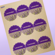 Professional Printed Scalloped Labels