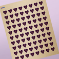 Professional Printed Heart Labels