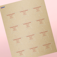 Professional Printed Star Labels