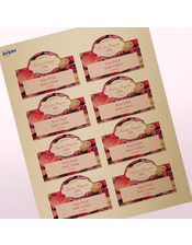 Professional Printed Arched Labels