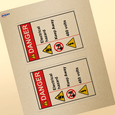 Professional Printed Rectangle Labels