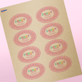 Professional Printed Scalloped Labels