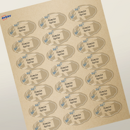 Professional Printed Scalloped Labels