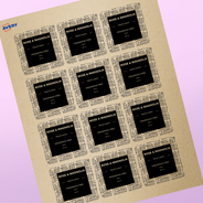 Professional Printed Square Labels