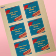 Professional Printed Square Labels