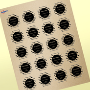 Professional Printed Scalloped Labels