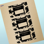 Professional Printed Rectangle Labels