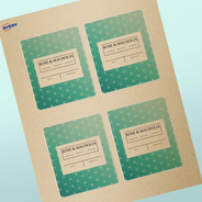 Professional Printed Rectangle Labels