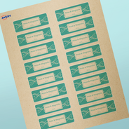 Professional Printed Rectangle Labels