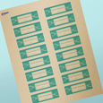 Professional Printed Rectangle Labels