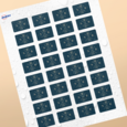 Professional Printed Rectangle Labels
