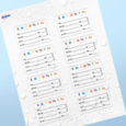 Professional Printed Rectangle Labels