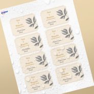 Professional Printed Scalloped Labels