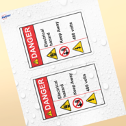 Professional Printed Rectangle Labels