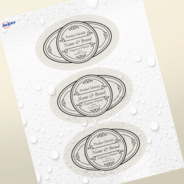 Professional Printed Oval Labels