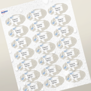 Professional Printed Scalloped Labels