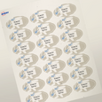 Professional Printed Scalloped Labels