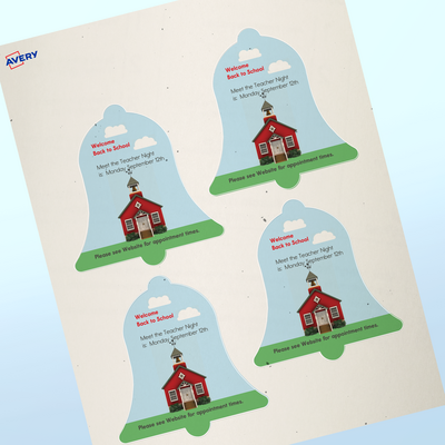 3-3/4 x 4-1/16 - Professional Printed Bell Labels - Hemp Paper | Avery