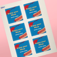 Professional Printed Square Labels