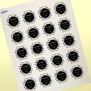 Professional Printed Scalloped Labels