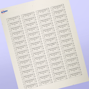 Professional Printed Rectangle Labels