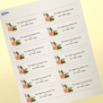 Professional Printed Rectangle Labels