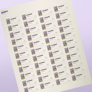 Professional Printed Rectangle Labels