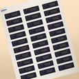 Professional Printed Rectangle Labels