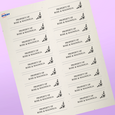 Professional Printed Rectangle Labels