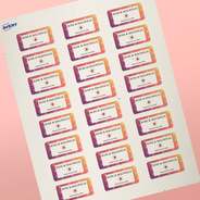 Étiquettes rectangulaires