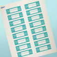 Professional Printed Rectangle Labels