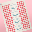Professional Printed Rectangle Labels