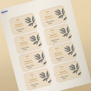 Professional Printed Scalloped Labels