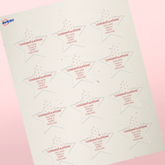 Professional Printed Star Labels