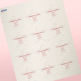 Professional Printed Star Labels