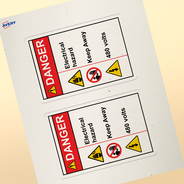 Professional Printed Rectangle Labels