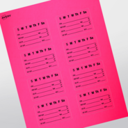 Professional Printed Rectangle Labels