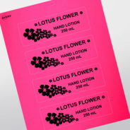 Professional Printed Rectangle Labels
