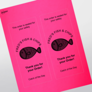 Professional Printed Rectangle Labels