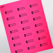 Professional Printed Scalloped Labels