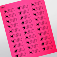 Professional Printed Rectangle Labels