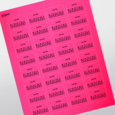 Professional Printed Rectangle Labels