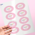Professional Printed Scalloped Labels