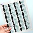 Professional Printed Rectangle Labels