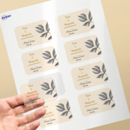 Professional Printed Scalloped Labels