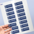 Professional Printed Rectangle Labels