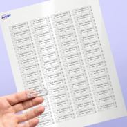 Professional Printed Rectangle Labels