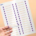 Professional Printed Rectangle Labels