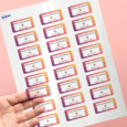 Professional Printed Rectangle Labels
