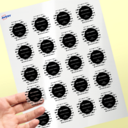Professional Printed Scalloped Labels